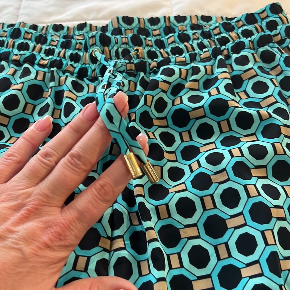 Abstract Print Drawstring Pants - image 3